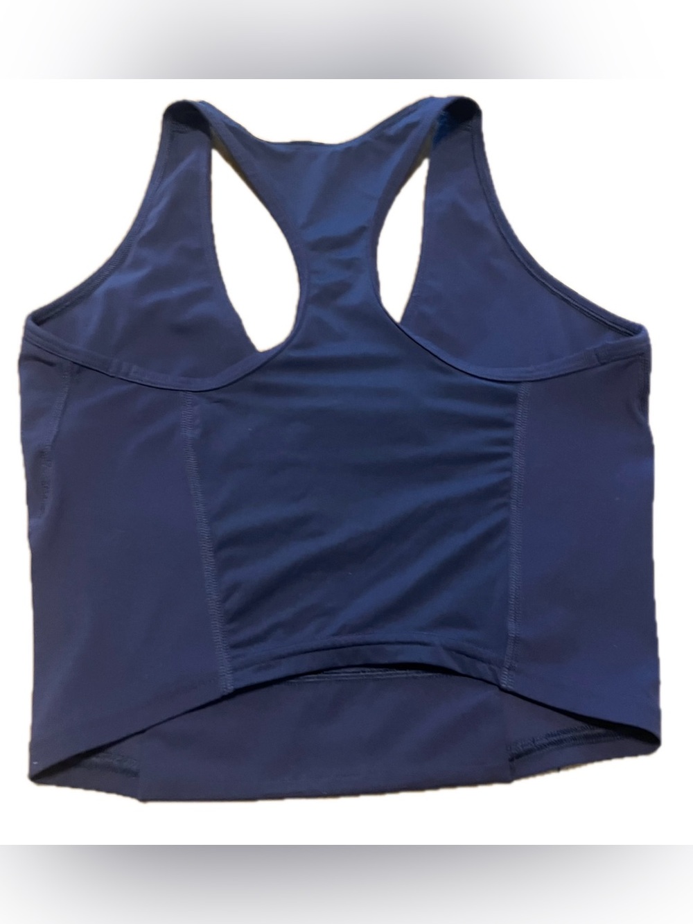 Gymshark x Whitney Simmons Whitney Crop Tank Indigo Navy Blue Size Small - Picture 2 of 2